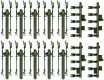 05110 Roco Wheel blocks and lashing chains